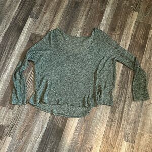 Emerald Green Marled Lightweight Sweater in EUC